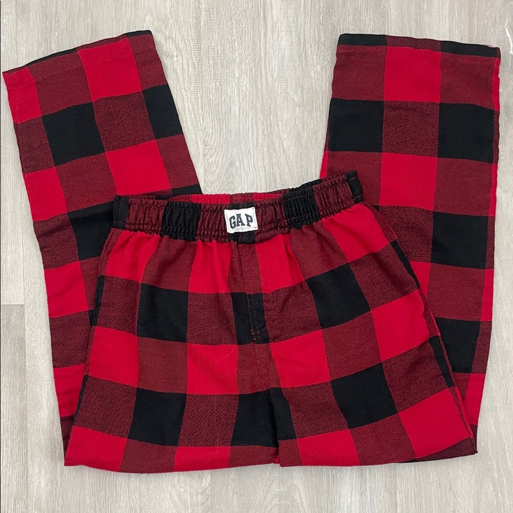 GAP Kids Plaid Pajama Bottoms in Red and Black